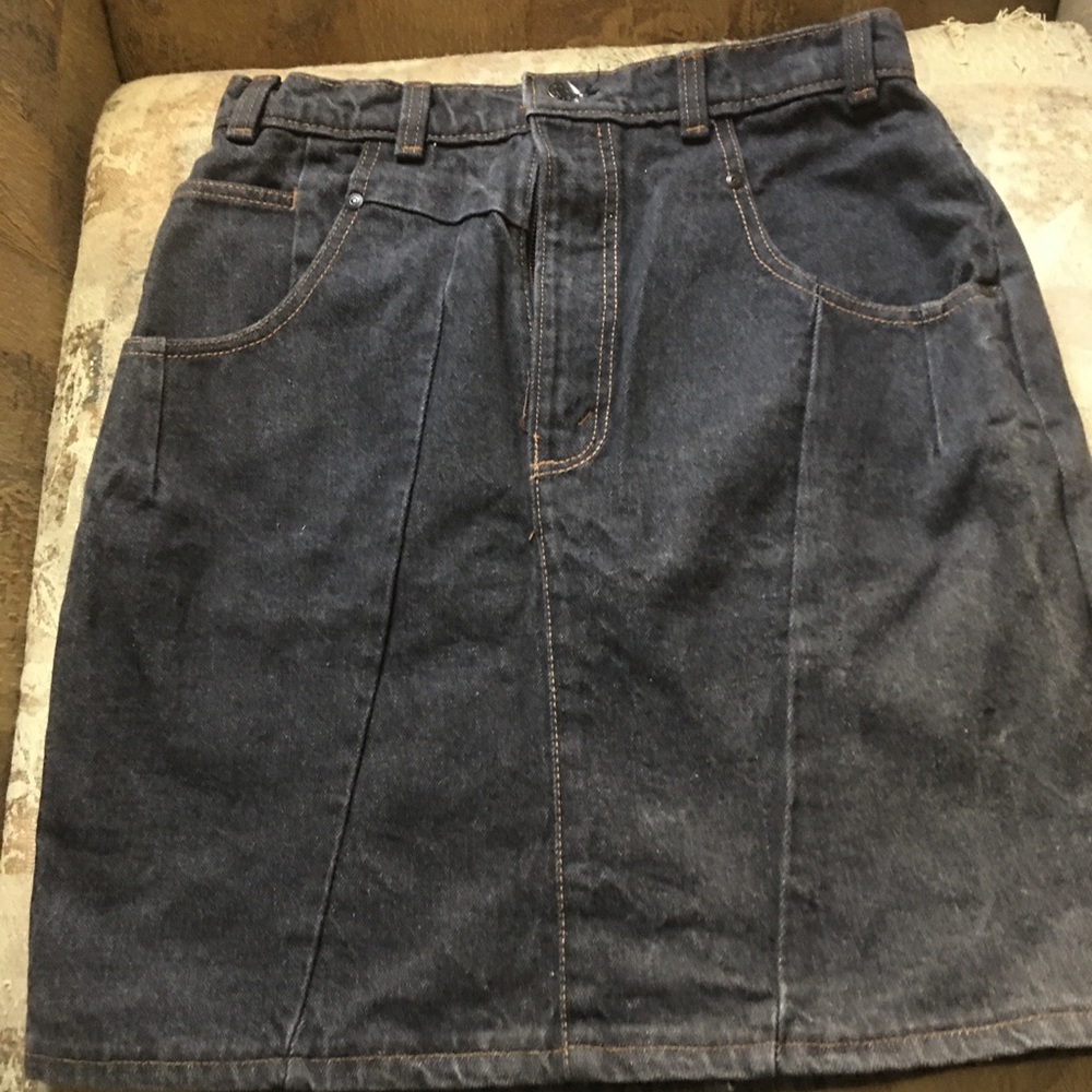 Hunt Club Black Denim Skirt size 4